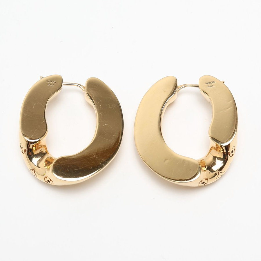 Louis Vuitton Monogram Hoop Earrings
