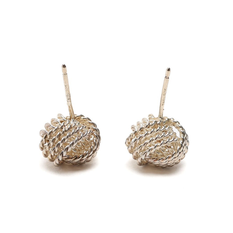Tiffany & Co Twist Knot Silver Earrings