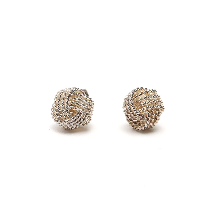 Tiffany & Co Twist Knot Silver Earrings